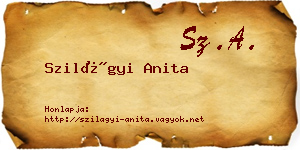 Szilágyi Anita névjegykártya